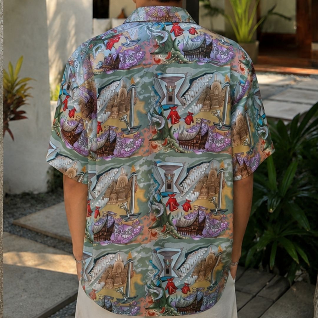Kemeja Pria Tencel - Series Ruang Waktu - WIB (Waktu Indonesia Barat)