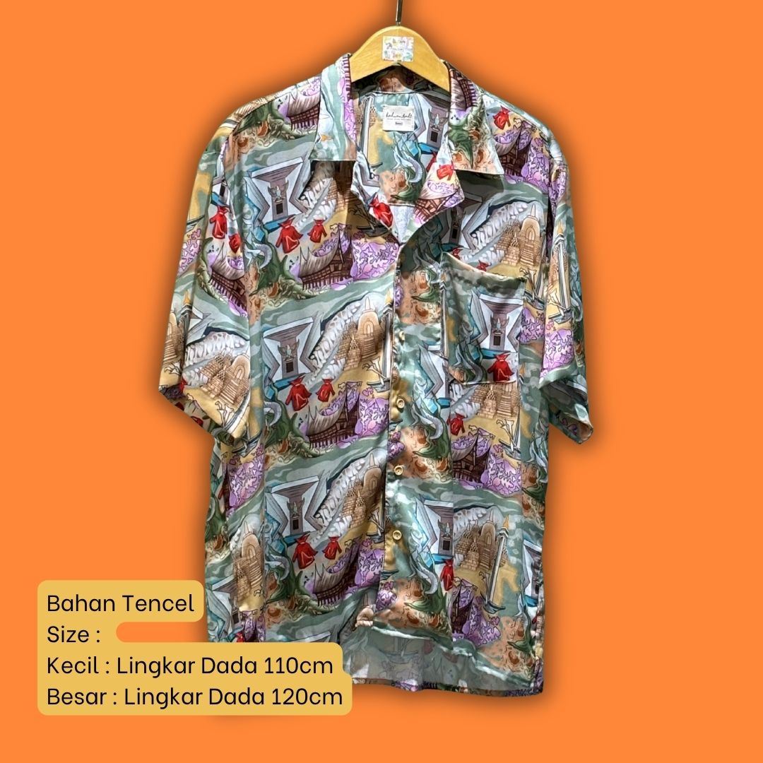 Kemeja Pria Tencel - Series Ruang Waktu - WIB (Waktu Indonesia Barat)