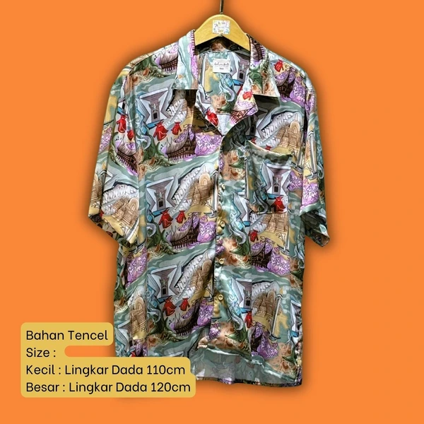 Kemeja Pria Tencel - Series Ruang Waktu - WIB (Waktu Indonesia Barat)