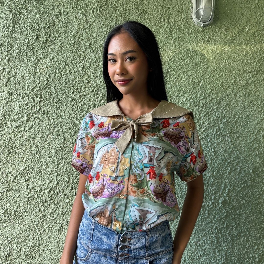 Kemeja Wanita Tencel - Series Ruang Waktu - WIB (Waktu Indonesia Barat)