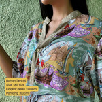 Blouse Kombinasi Tencel - Series Ruang Waktu - WIB (Waktu Indonesia Barat)