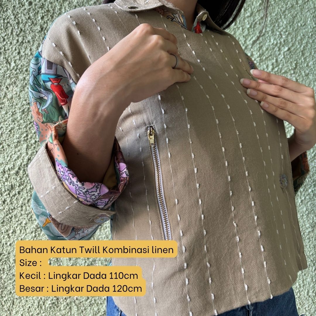 Jaket Kancing Katun Twill - Series Ruang Waktu - WIB (Waktu Indonesia Barat)