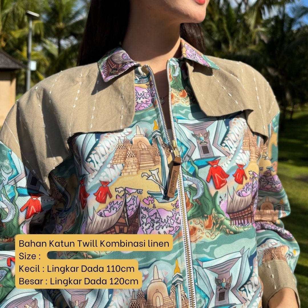 Jaket Katun Twill - Series Ruang Waktu - WIB (Waktu Indonesia Barat)