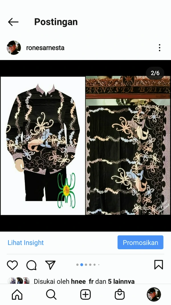 Kemeja Pria batik tulis