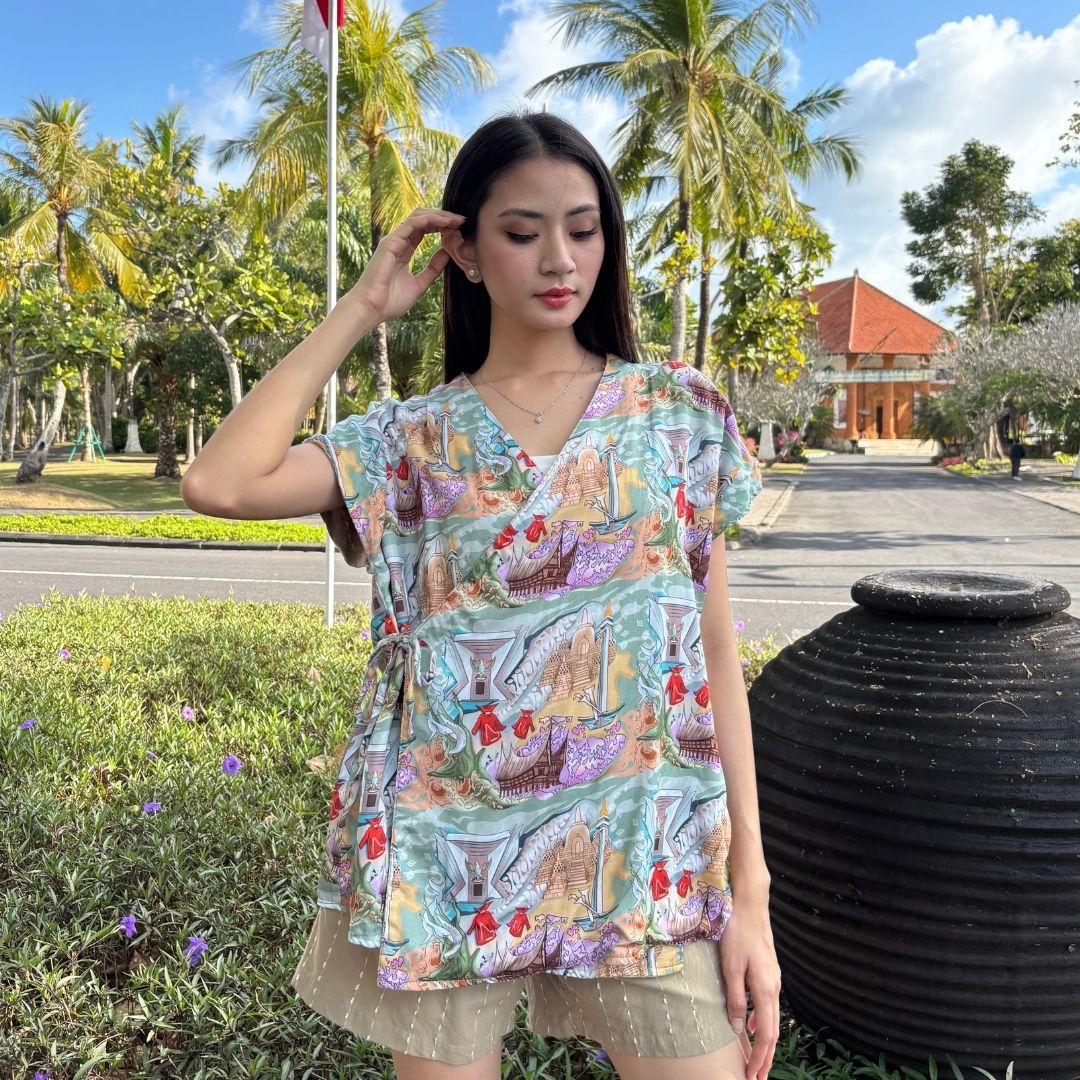 Outer Ikat Tencel - Series Ruang Waktu - WIB (Waktu Indonesia Barat)