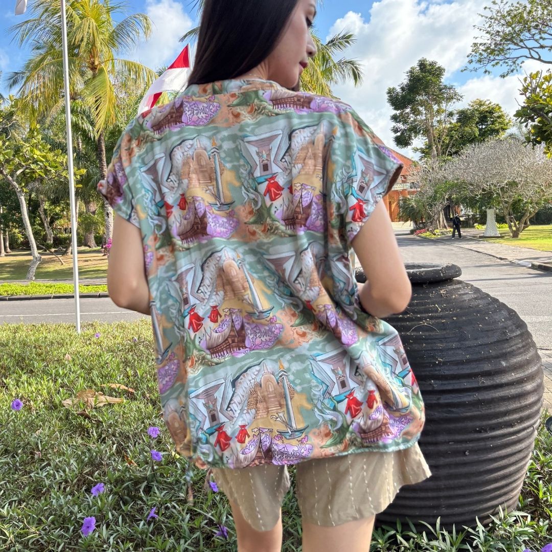 Outer Ikat Tencel - Series Ruang Waktu - WIB (Waktu Indonesia Barat)