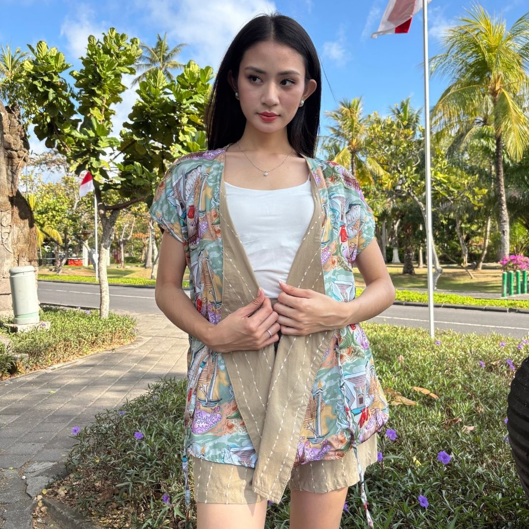 Outer Ikat Tencel - Series Ruang Waktu - WIB (Waktu Indonesia Barat)