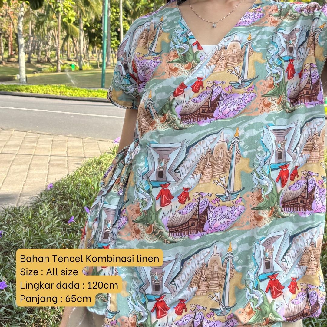 Outer Ikat Tencel - Series Ruang Waktu - WIB (Waktu Indonesia Barat)