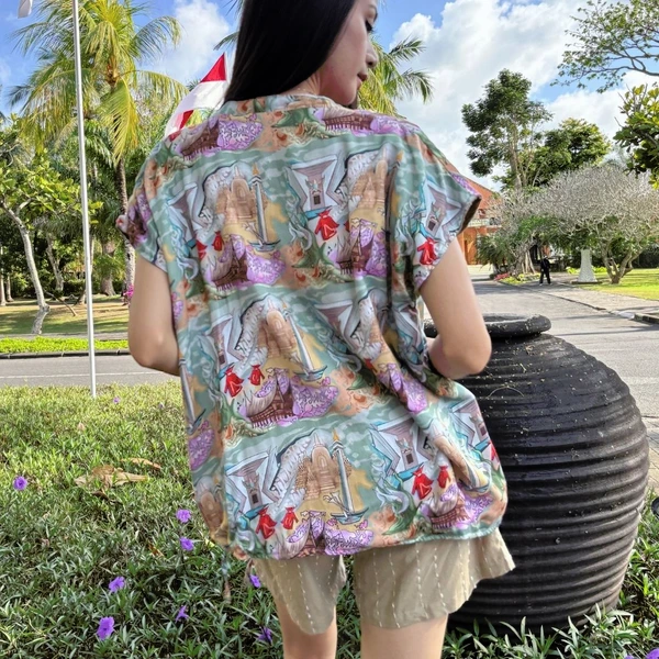 Outer Ikat Tencel - Series Ruang Waktu - WIB (Waktu Indonesia Barat)