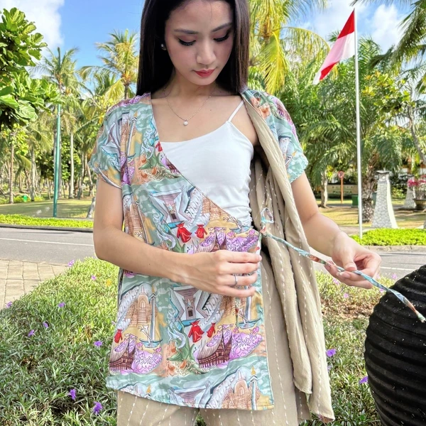 Outer Ikat Tencel - Series Ruang Waktu - WIB (Waktu Indonesia Barat)
