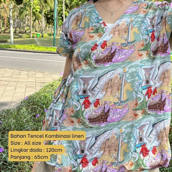 Outer Ikat Tencel - Series Ruang Waktu - WIB (Waktu Indonesia Barat)