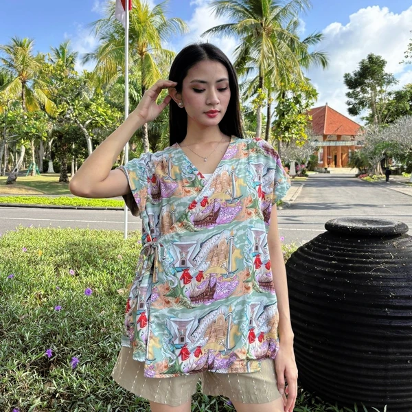 Outer Ikat Tencel - Series Ruang Waktu - WIB (Waktu Indonesia Barat)