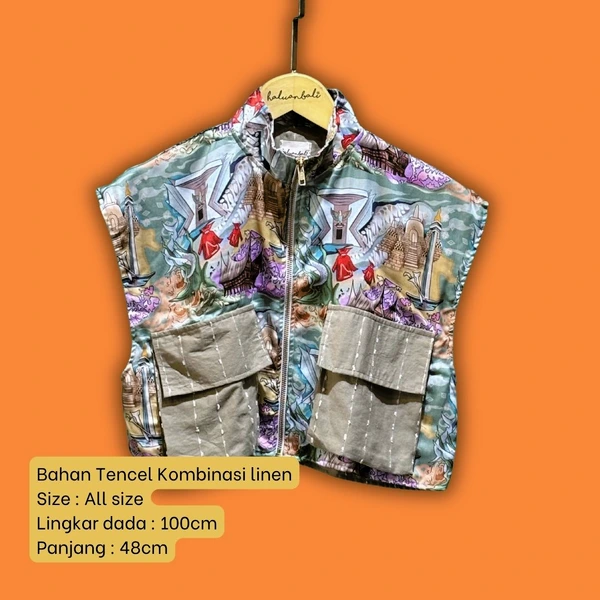 Vest Pocket Tencel - Series Ruang Waktu - WIB (Waktu Indonesia Barat)
