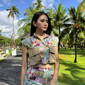 Vest Pocket Tencel - Series Ruang Waktu - WIB (Waktu Indonesia Barat)