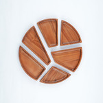 Wooden Plate CNC Square Puzzle