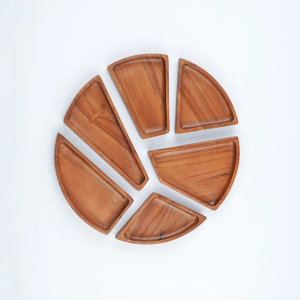 Wooden Plate CNC Square Puzzle