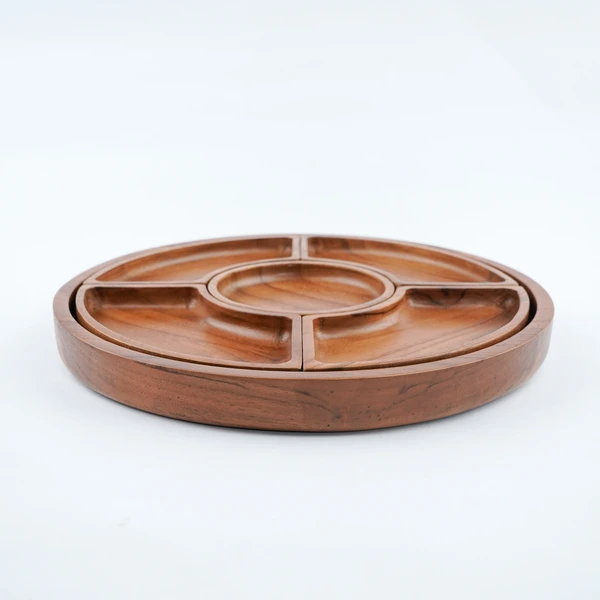 Wooden Plate CNC Round Puzzle