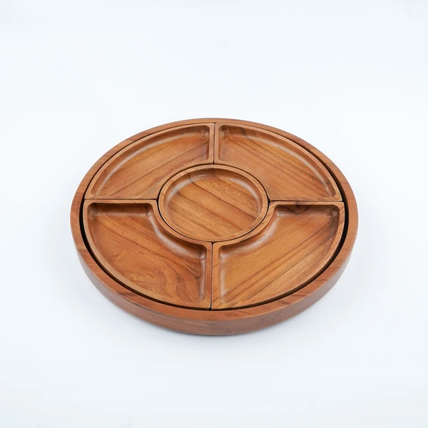 Wooden Plate CNC Round Puzzle