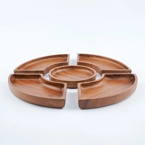 Wooden Plate CNC Round Puzzle