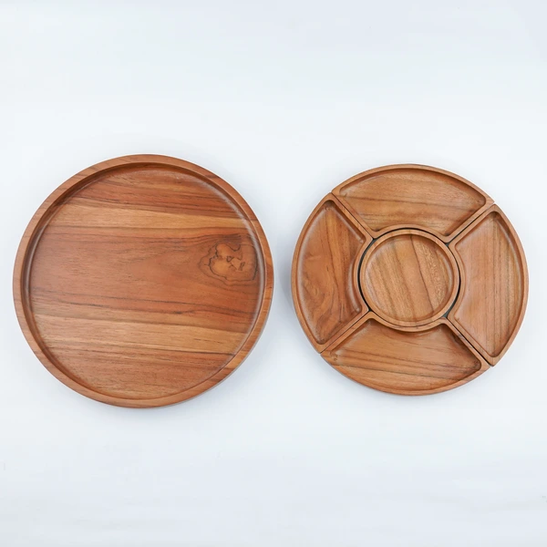 Wooden Plate CNC Round Puzzle