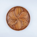 Wooden Plate CNC Flower Puzzle