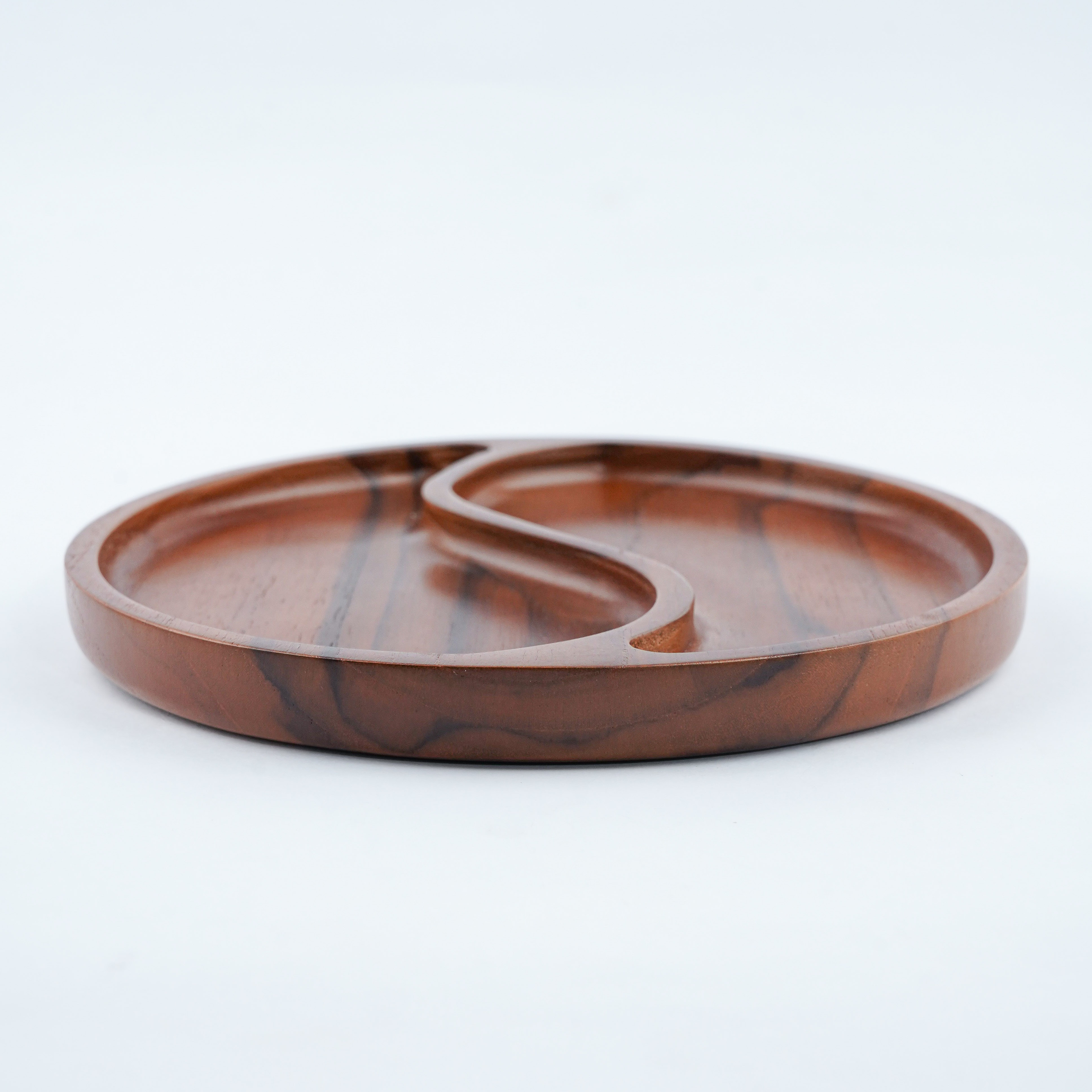 Wooden Plate CNC Ying Yang