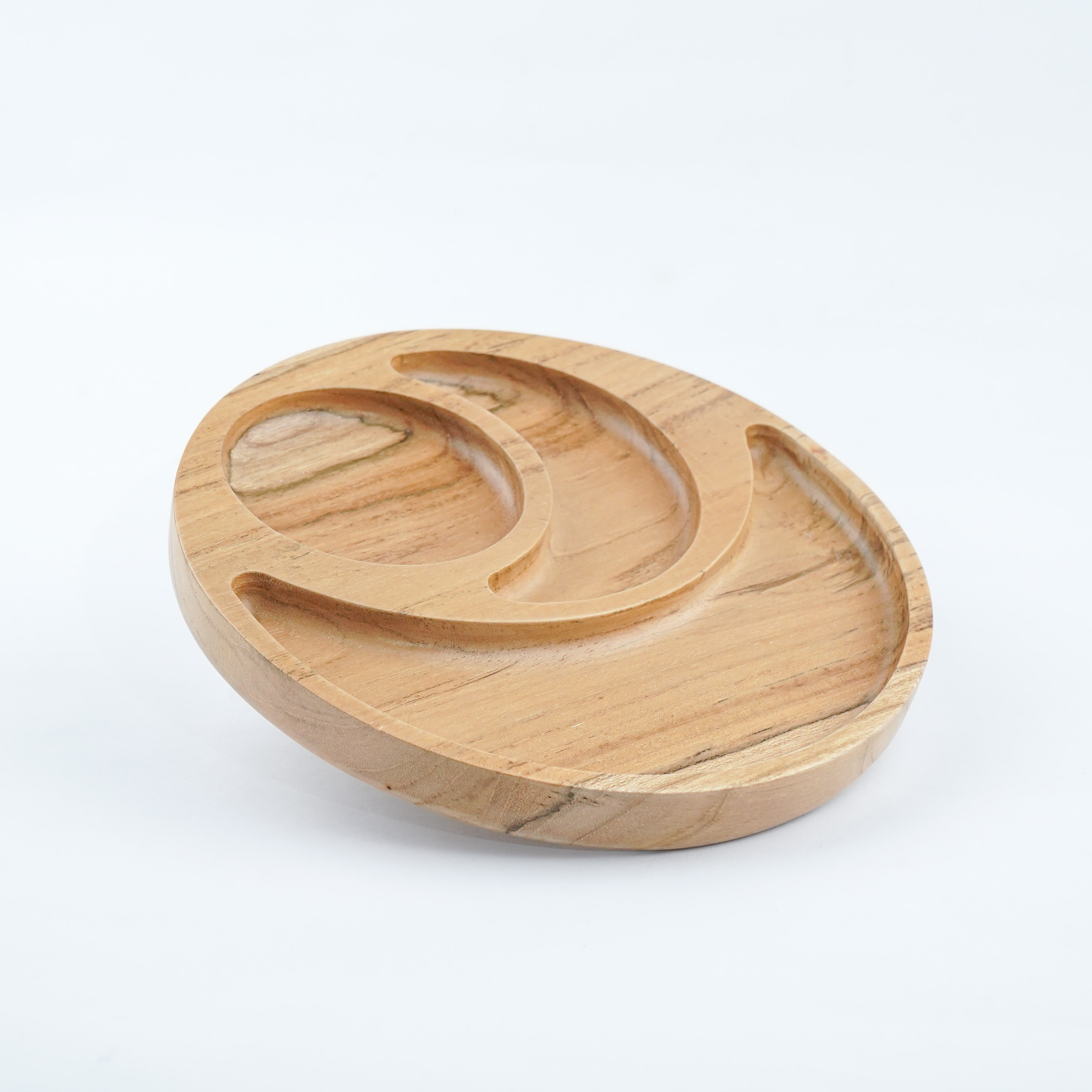 Wooden Plate CNC Banana Round