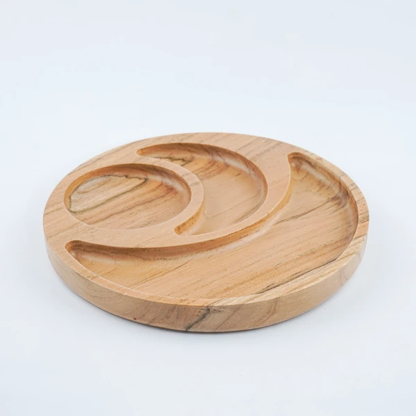 Wooden Plate CNC Banana Round