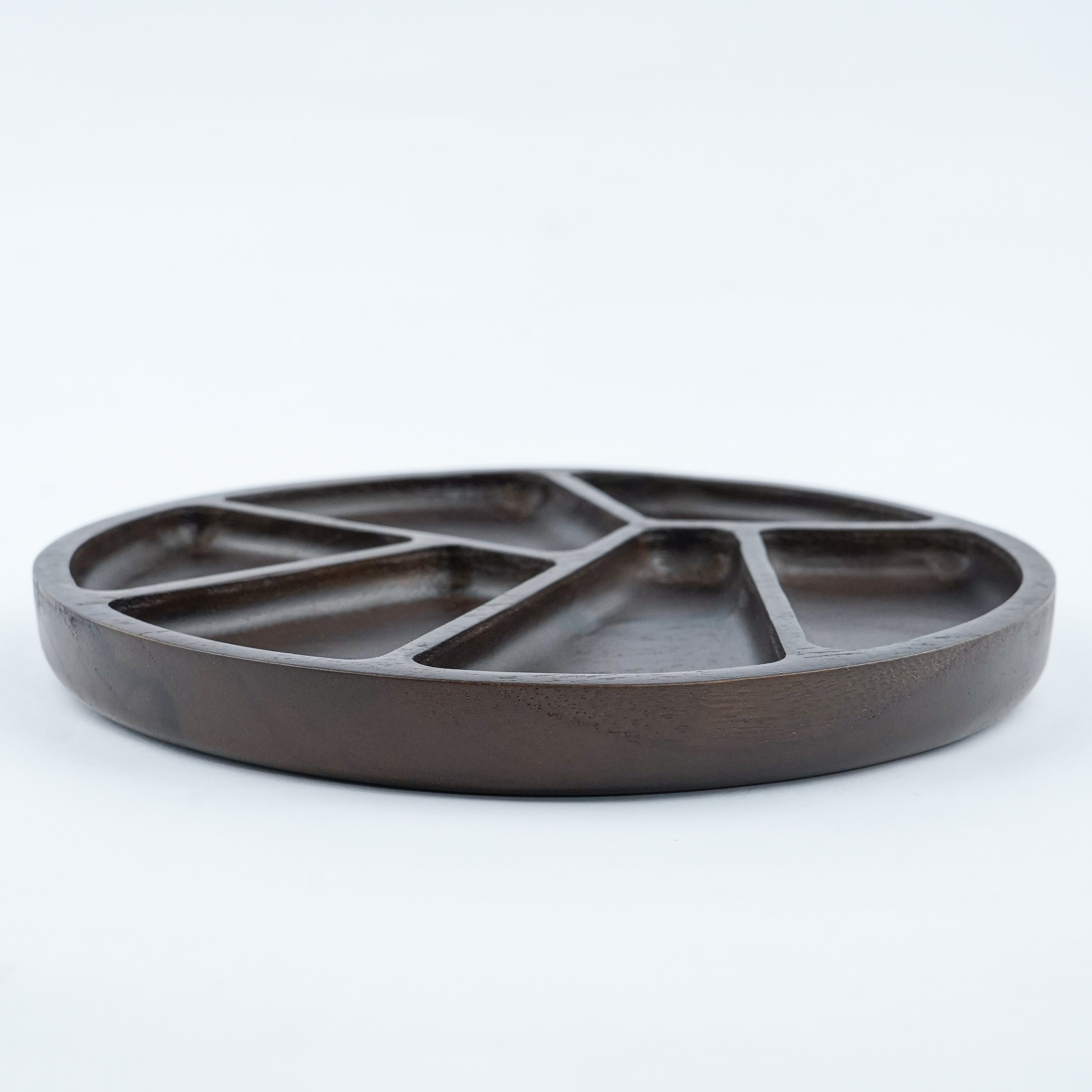 Wooden Plate CNC Six Triangle