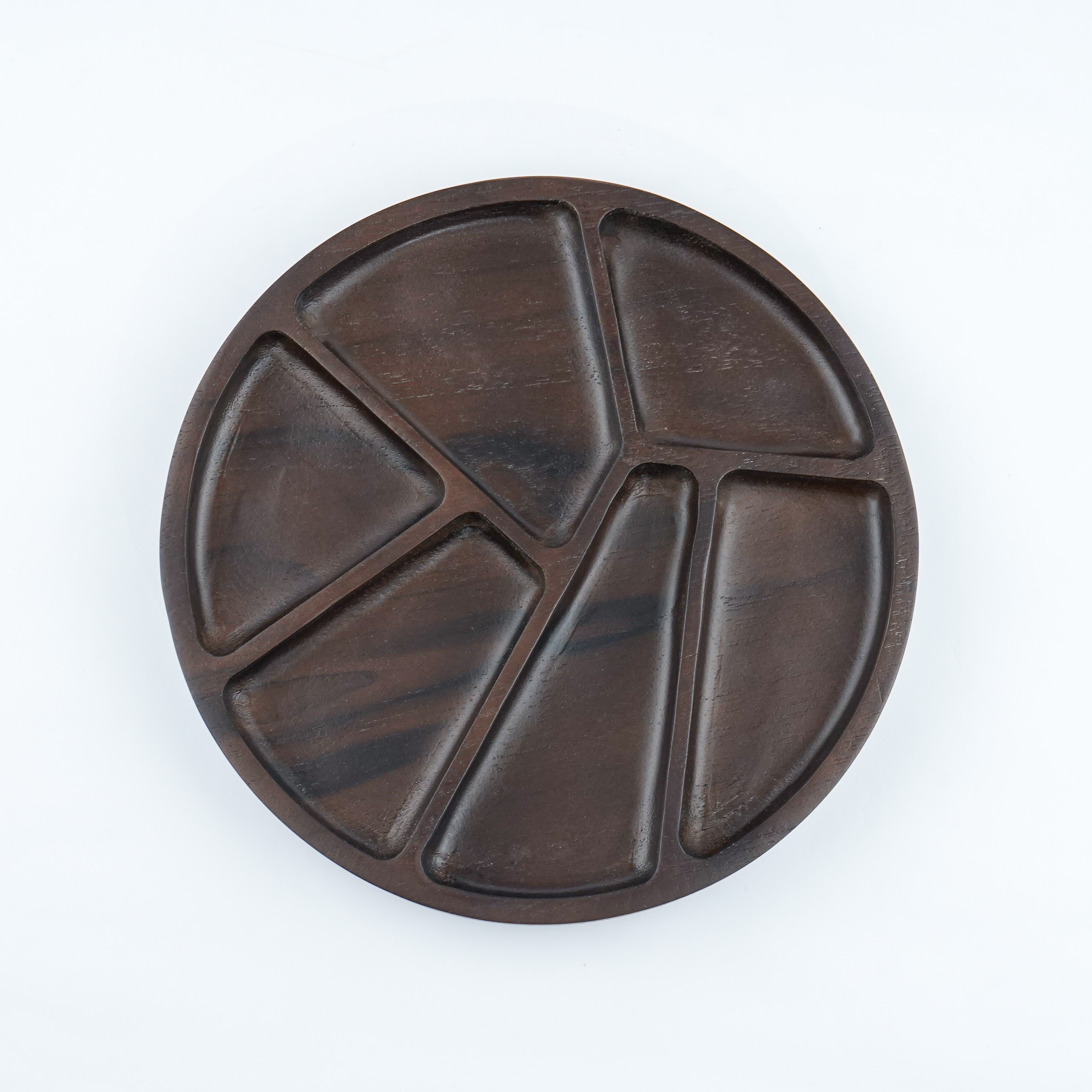 Wooden Plate CNC Six Triangle