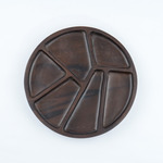 Wooden Plate CNC Six Triangle