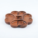 Wooden Plate CNC Semanggi Leaf