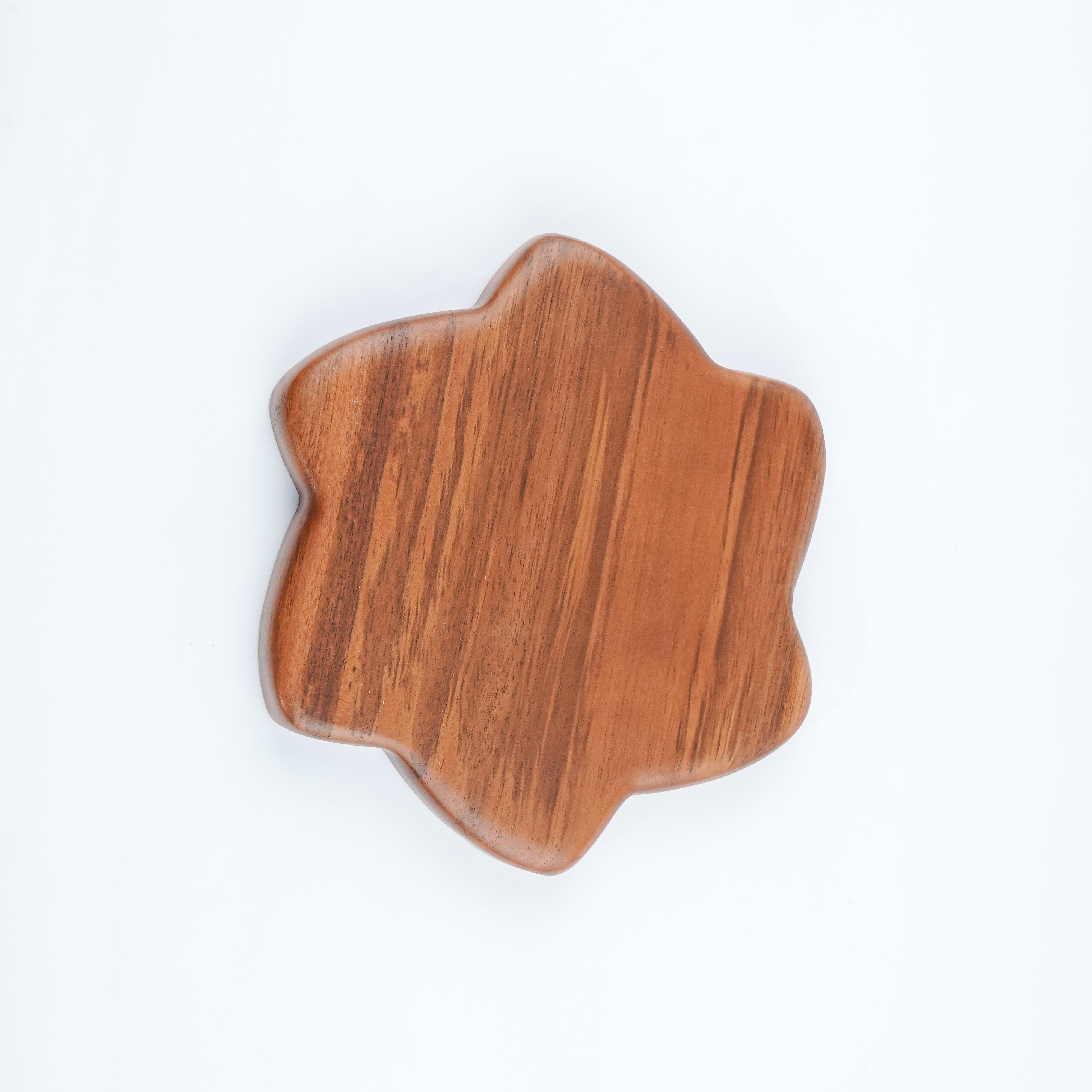 Wooden Plate CNC Blooming Flower