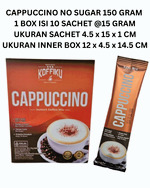 CAPPUCCINO No Sugar 150 gram / CAPPUCCINO Kopimix Tanpa Gula / Minuman Serbuk Kopi Susu (CAPPUCCINO)
