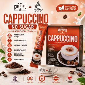 CAPPUCCINO No Sugar 150 gram / CAPPUCCINO Kopimix Tanpa Gula / Minuman Serbuk Kopi Susu (CAPPUCCINO)