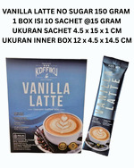 VANILLA LATTE No Sugar 150 gram / VANILLA LATTE Kopimix Tanpa Gula / Minuman Serbuk Kopi Susu (Vanilla)