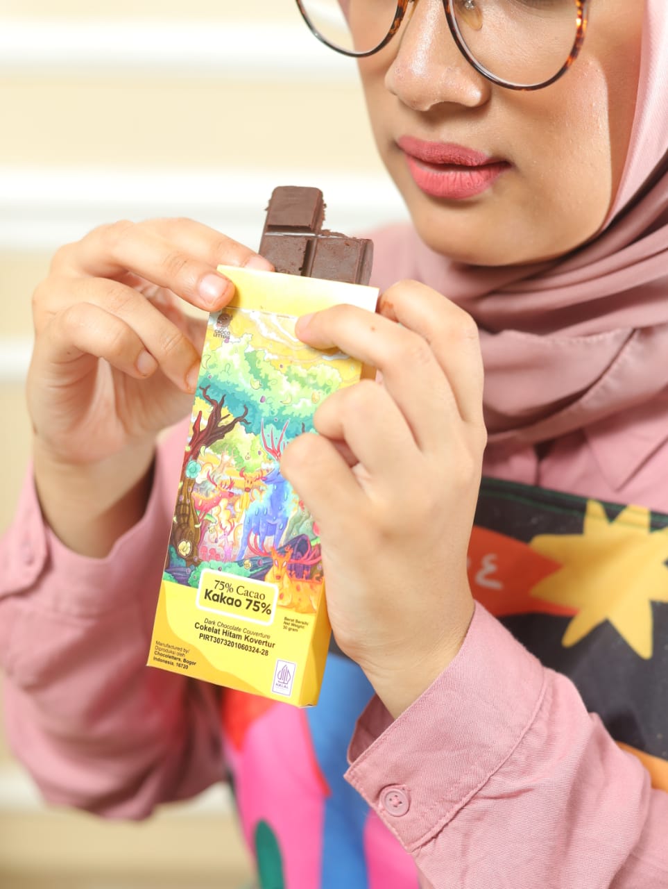 Chocolate Bar Couverture 75% Dark Chocolate Premium Cokelat Batangan 30 gram - Chocoletters