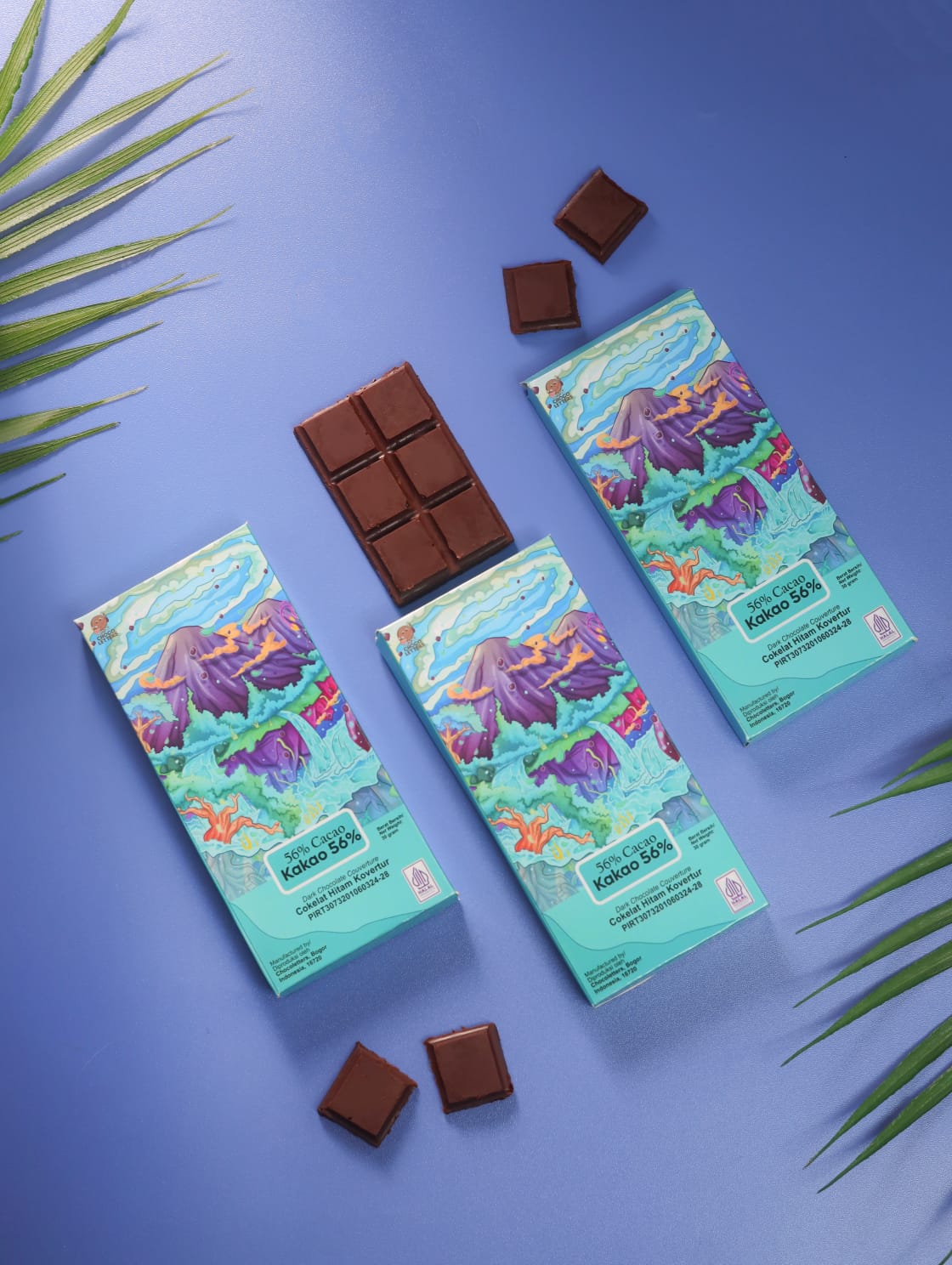 Choco Letters Dark Chocolate Couverture 56% Cacao Kakao 30 Gram Halal