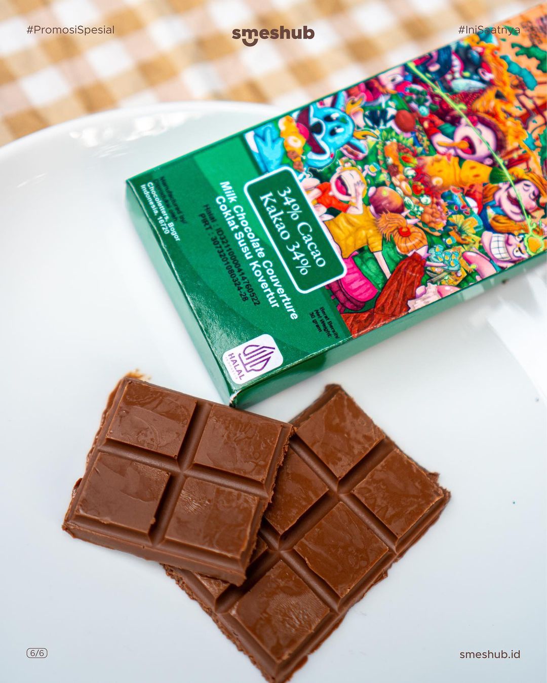 CHOCO LETTERS Milk Chocolate Couverture 34% Cocoa Content Cokelat Susu 30 Gram Halal