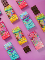 CHOCO LETTERS Milk Chocolate Couverture 34% Cocoa Content Cokelat Susu 30 Gram Halal