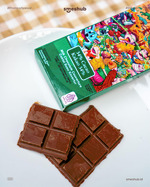 CHOCO LETTERS Milk Chocolate Couverture 34% Cocoa Content Cokelat Susu 30 Gram Halal