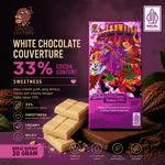 Chocoletters Chocolate Bar Couverture 33% White Chocolate Premium Cokelat Batangan