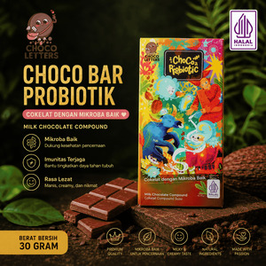 Chocoletters Chocolate Bar Probiotik Milk Chocolate Premium