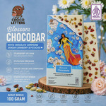 Chocoletters Chocobar White Chocolate Cranberry Pistachio Cokelat Putih Premium