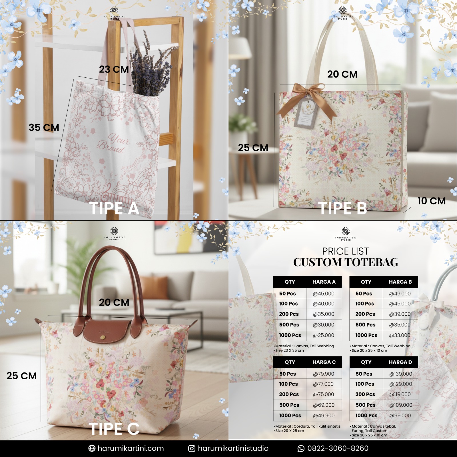Harumi Custom Product Catalog