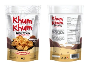 Keripik Jamur Tiram KhumKhum Barbeque 60Gram