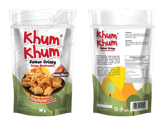 Keripik Jamur Tiram KhumKhum Pedas Manis 60Gram