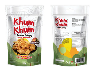 Keripik Jamur Tiram KhumKhum Pedas Manis 60Gram