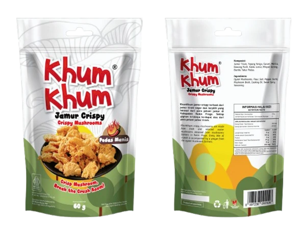 Keripik Jamur Tiram KhumKhum Pedas Manis 60Gram