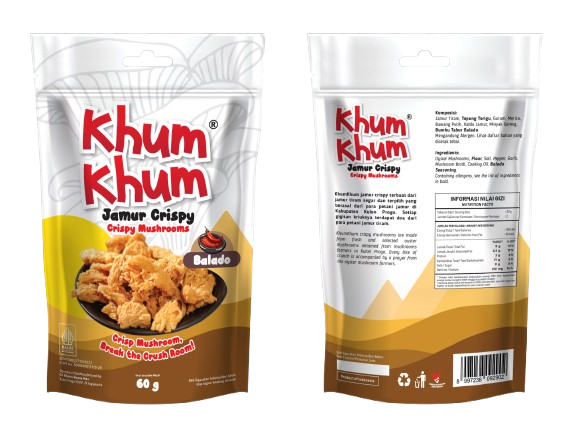 Keripik Jamur Tiram KhumKhum Balado 60Gram